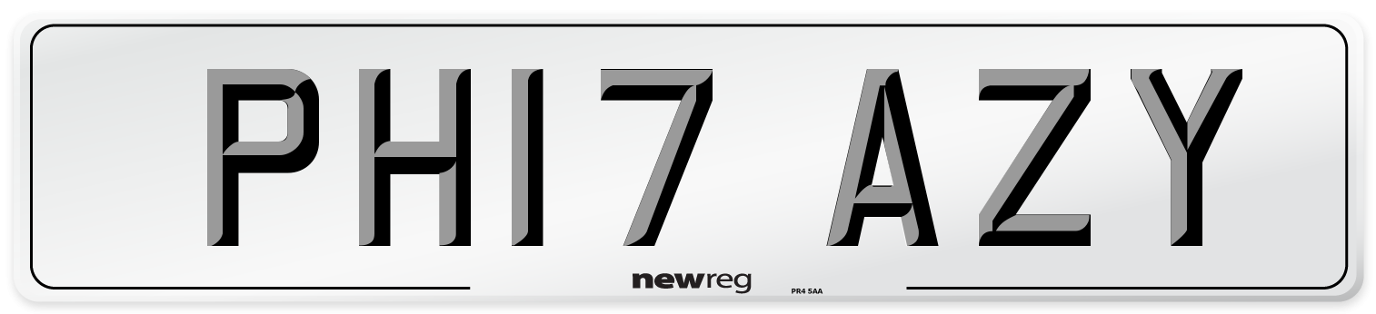 PH17 AZY Number Plate from New Reg